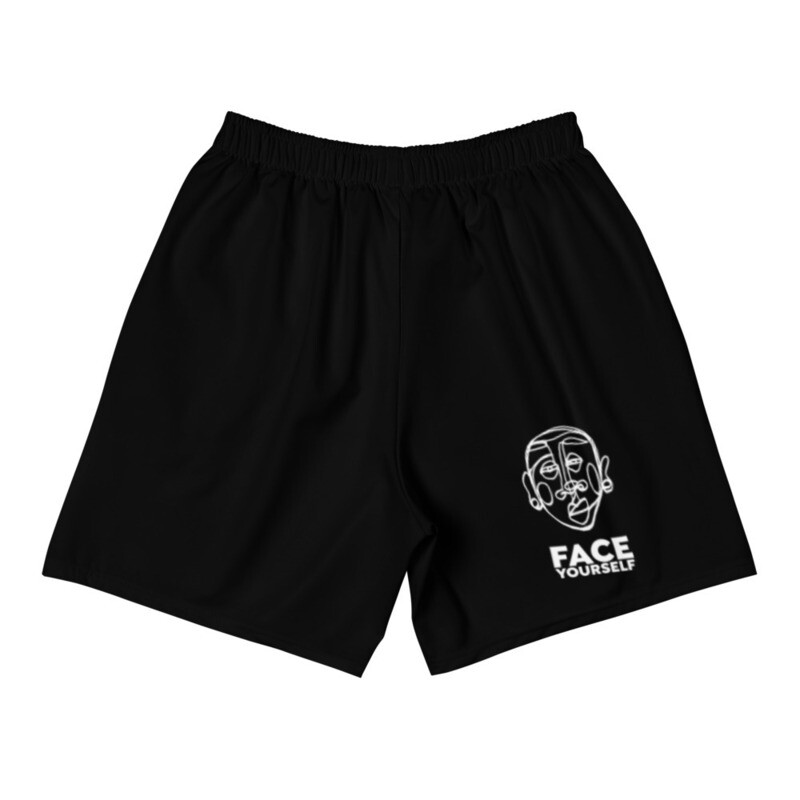'Face Yourself' Athletic Long Shorts