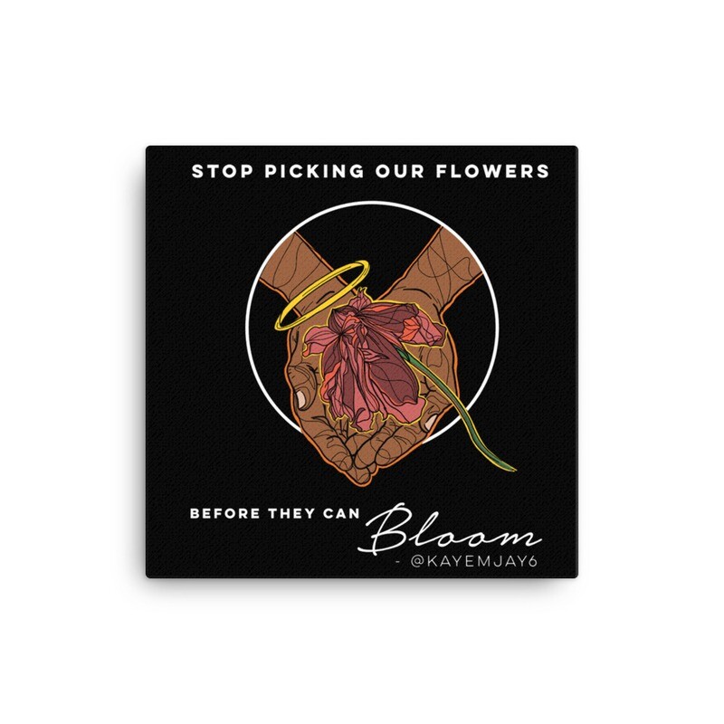 &#39;Let Them Bloom&#39; Canvas