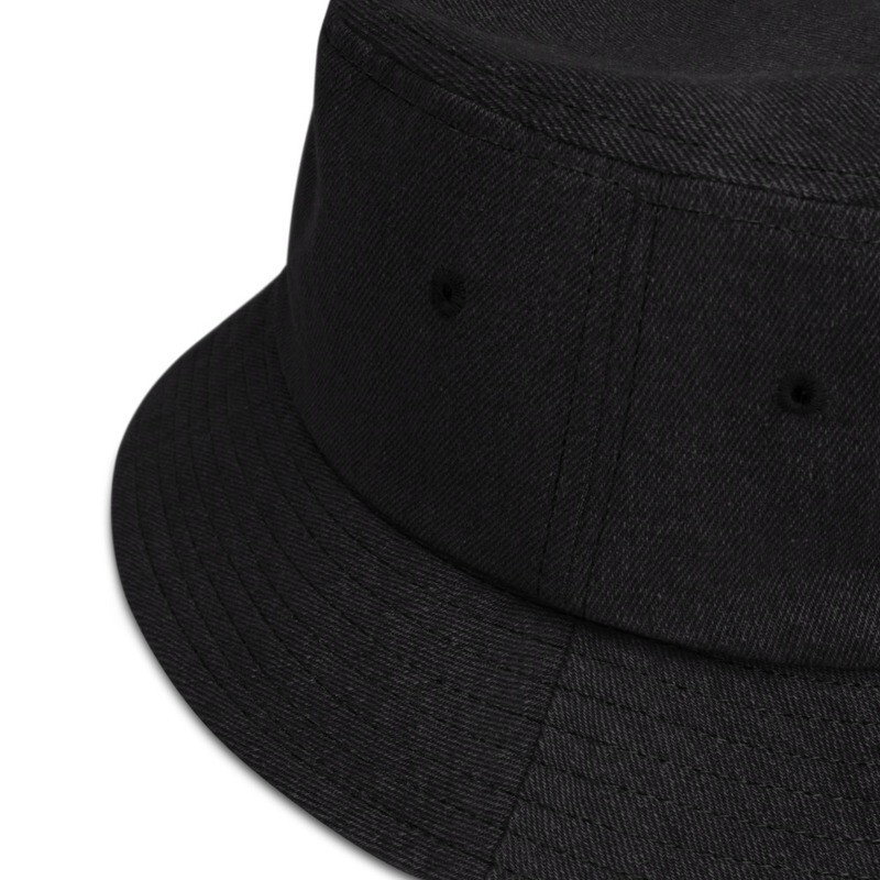 'Face Yourself' Denim bucket hat