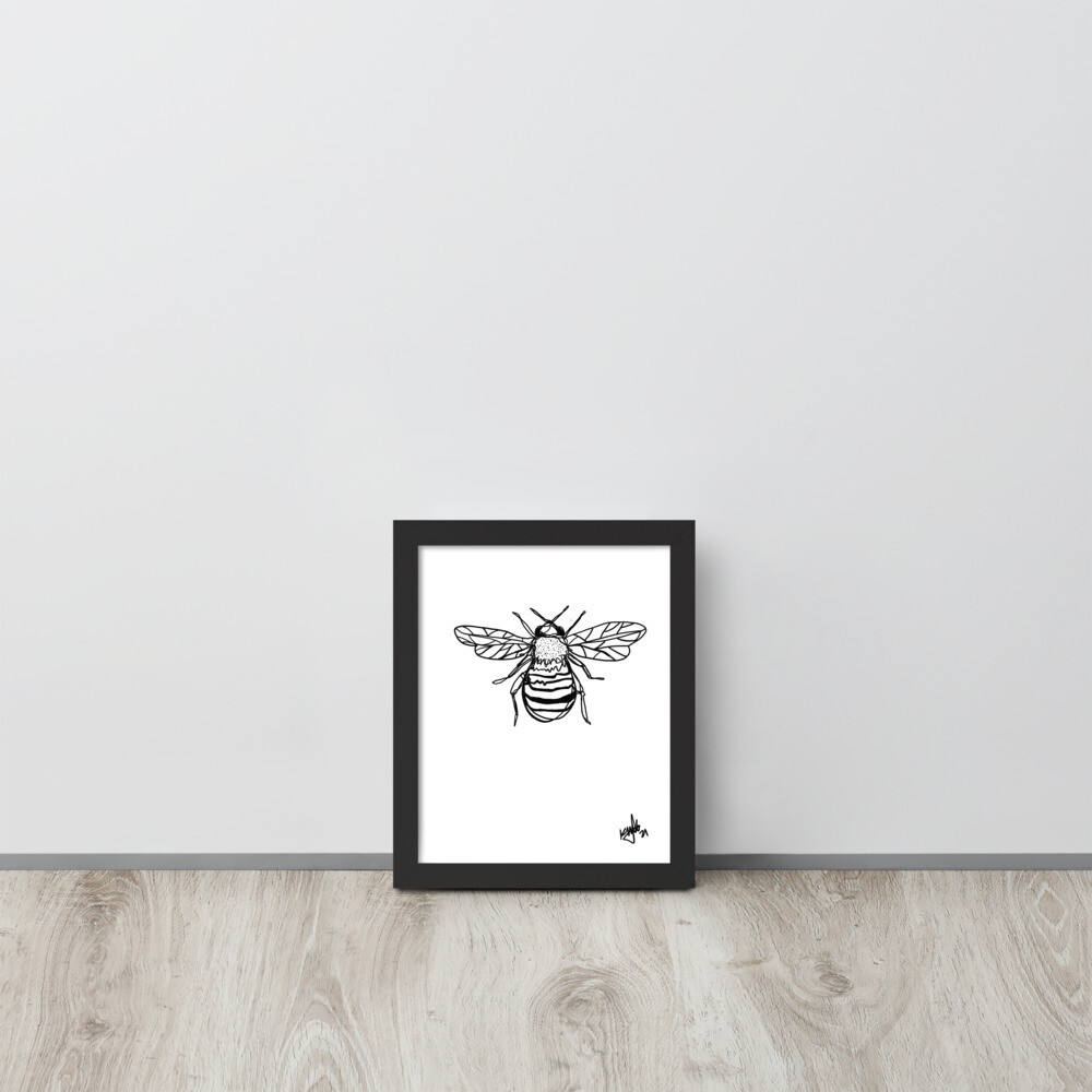 &#39;Bee Yourself&#39; Framed Print, Size: 8×10