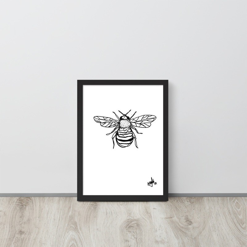 'Bee Yourself' Framed Print