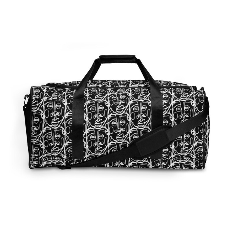 'Face Yourself' Duffle (B/W)