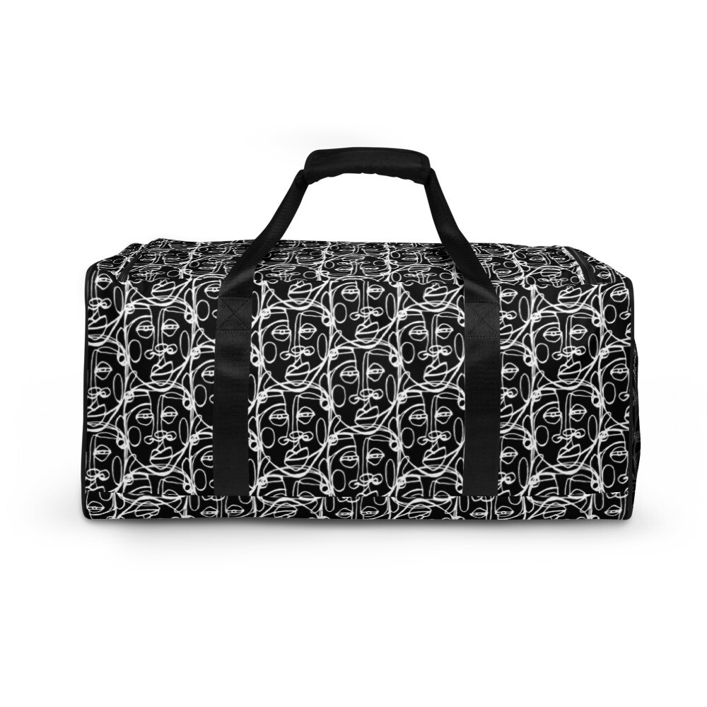&#39;Face Yourself&#39; Duffle (B/W)