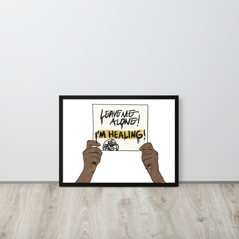 &#39;LMA(Healing) Framed poster