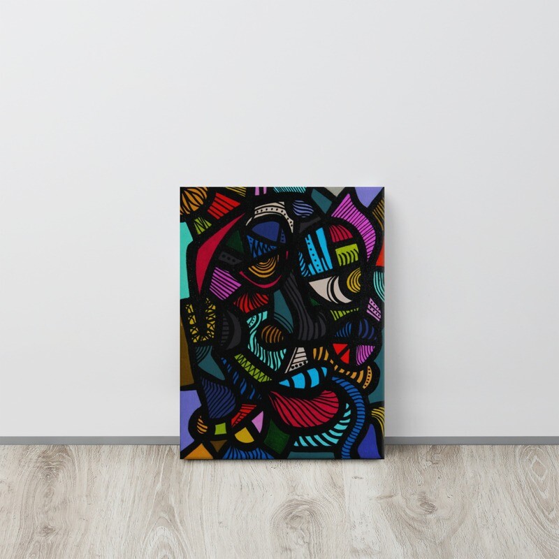 &#39;Bamboo&#39; Print Canvas