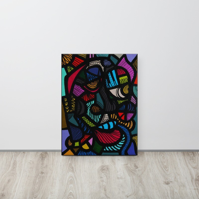 'Bamboo' Print Canvas