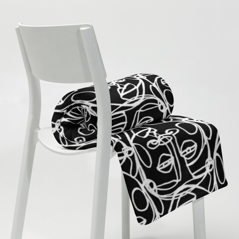 'Face Yourself' Throw Blanket