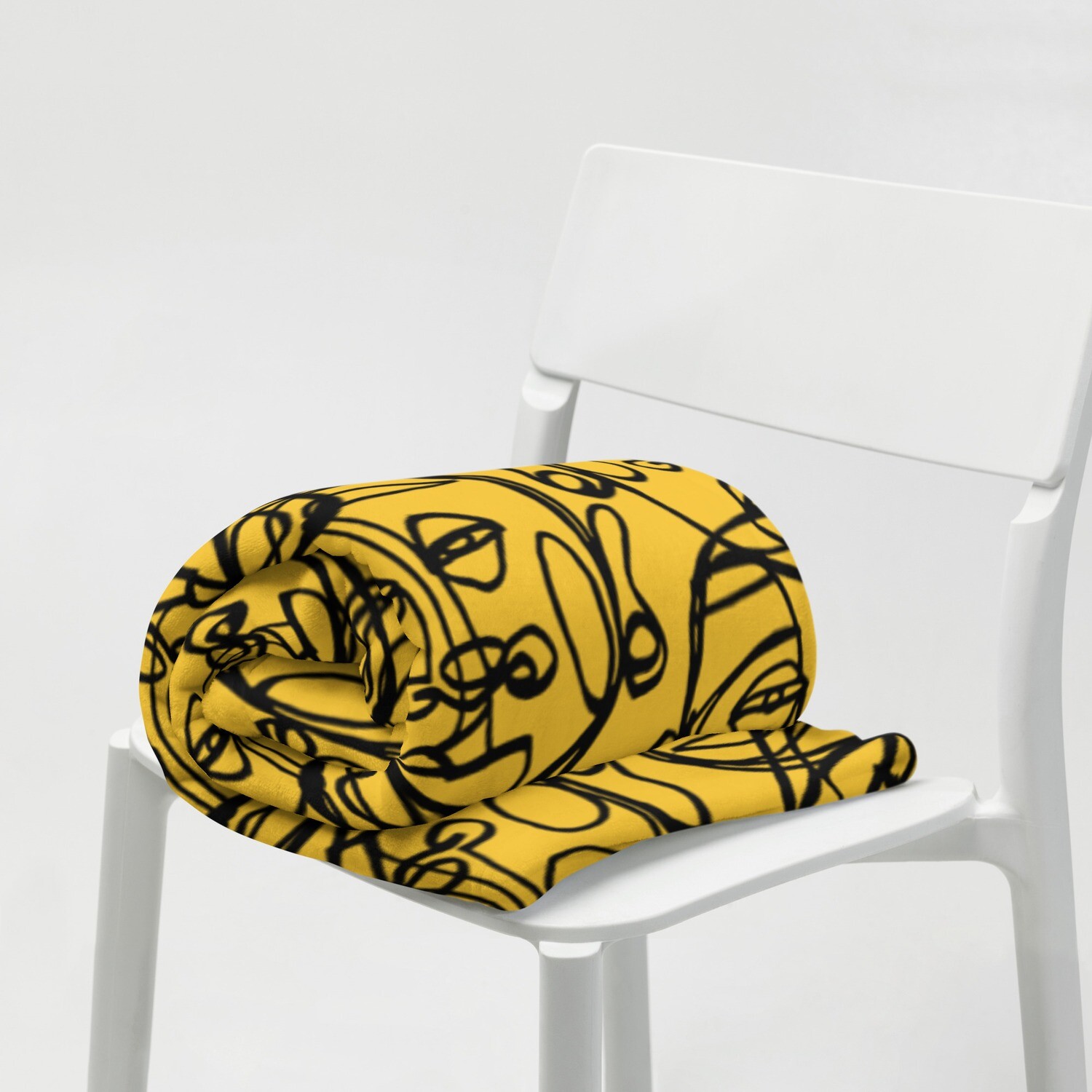 (Yellow) &#39;Face Yourself&#39; Throw Blanket