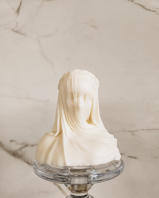 Veiled Lady Bust Candle