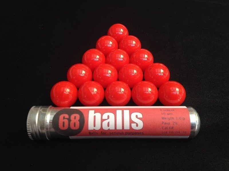 Pepperballs, ( max. PAVA content 10x hot ), 10 Units