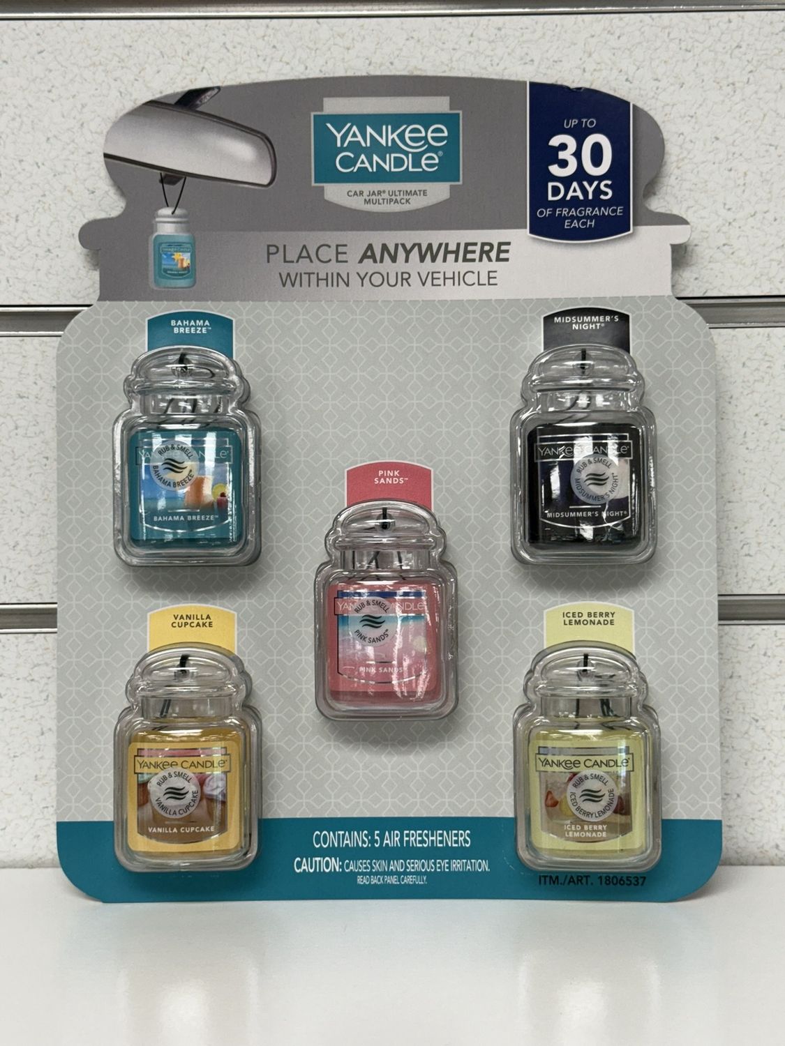 Yankee Candle Car Jar Air Freshener 5-Pack