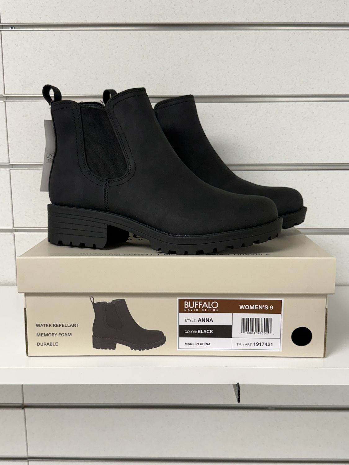Buffalo David Bitton Women's Anna Memory Foam Boots - Black - 6