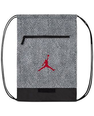 Jordan Sport Gym Sack  - Cement Elephant Print Jumpman Drawstring Bag