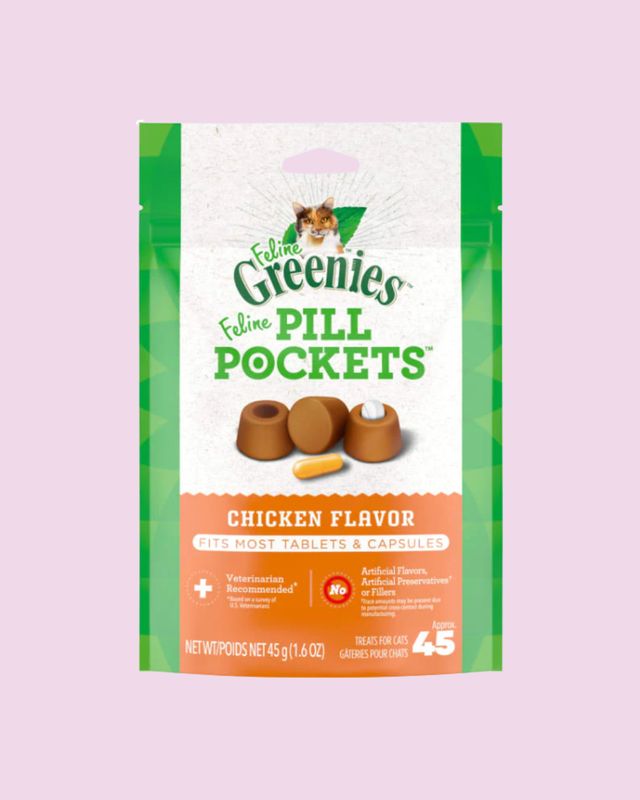 Feline Greenies- Pill Pockets Chicken Flavor 1.6oz