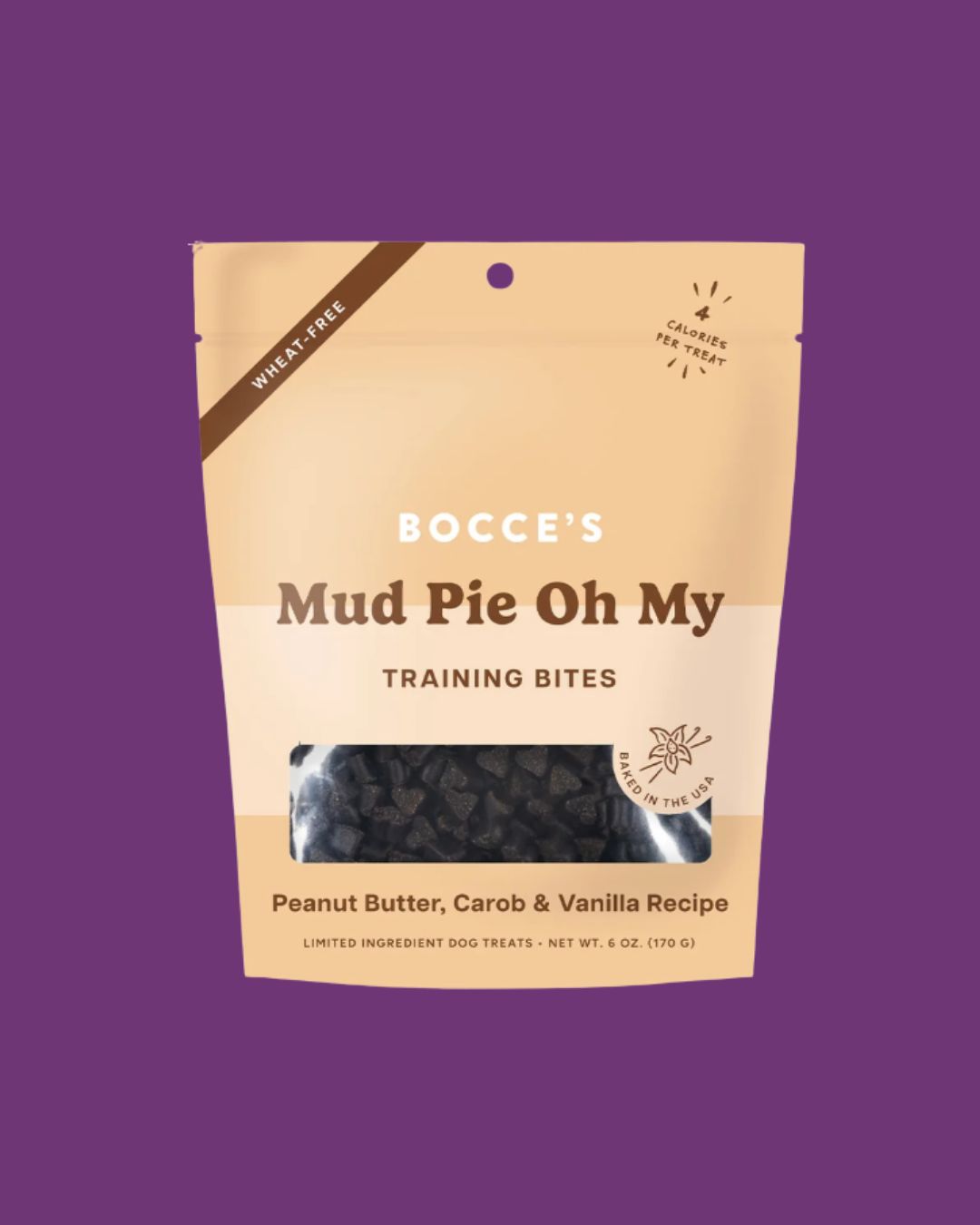 Bocce's- Mud Pie Oh My Training Bites Dog Treats 6oz