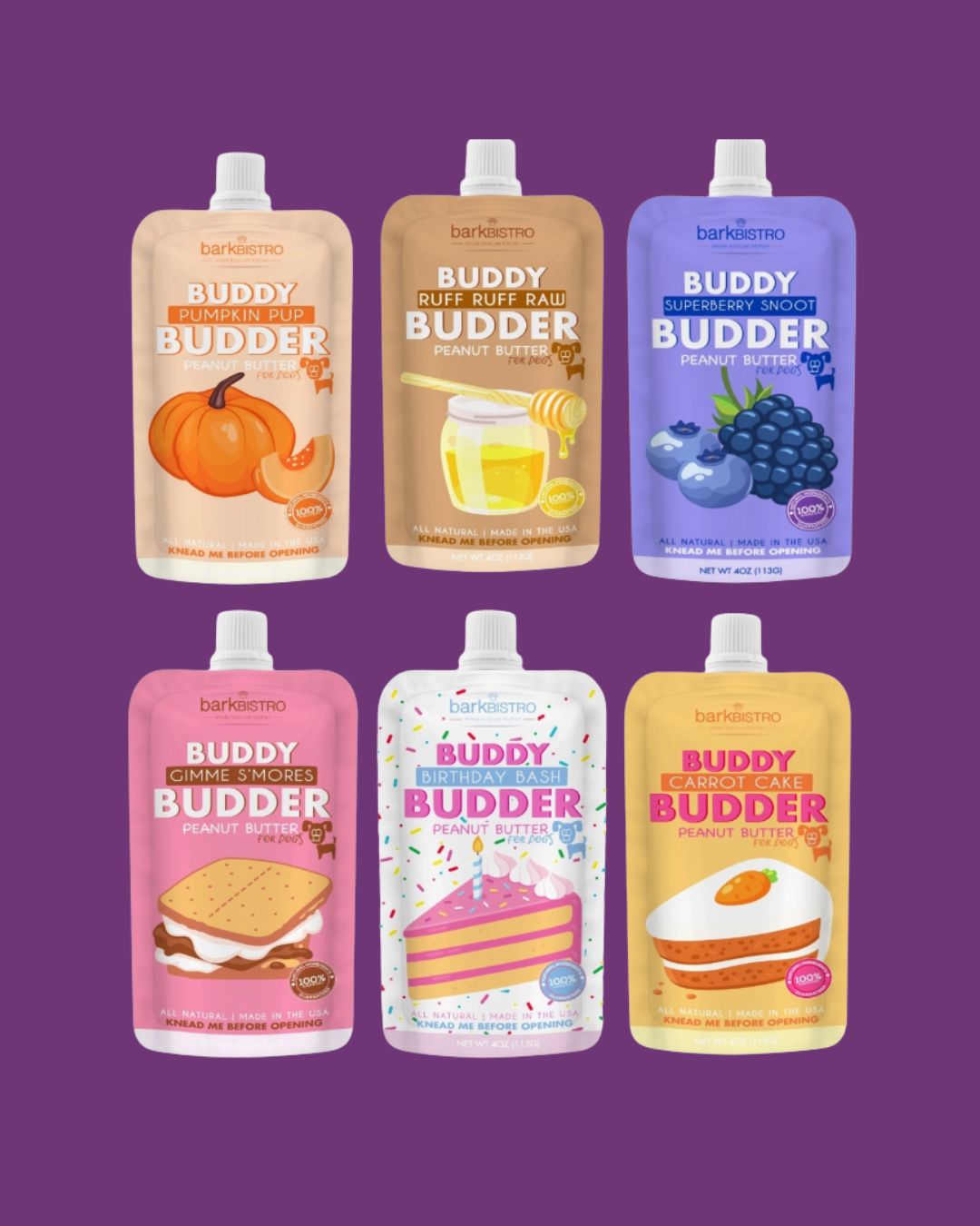 Bark Bistro- Buddy Budder 4oz Superberry Snoot