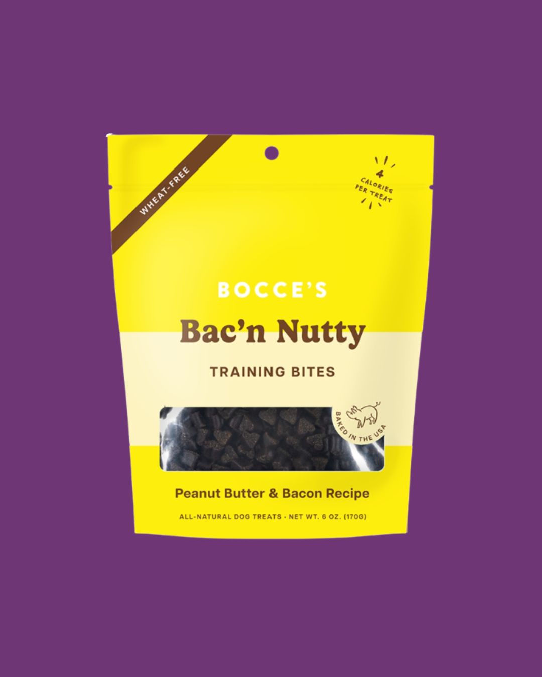Bocce's- Bac'n Nutty Training Bites Dog Treats 6oz