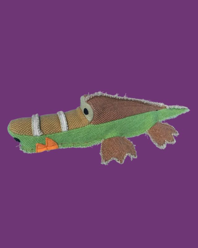 Dogline- 12" Nature Alligator Animal Squeaky Toy