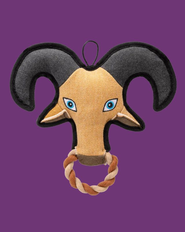 Dogline- 10" Nature Goat Animal Squeaky Toy