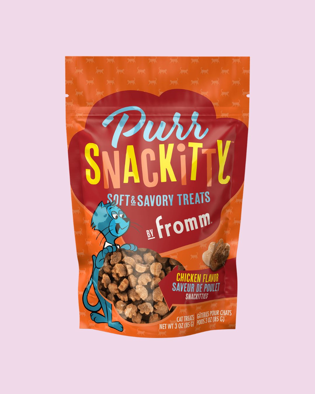 Purr Snackitty Soft Cat Treats 3oz, Flavors: Chicken