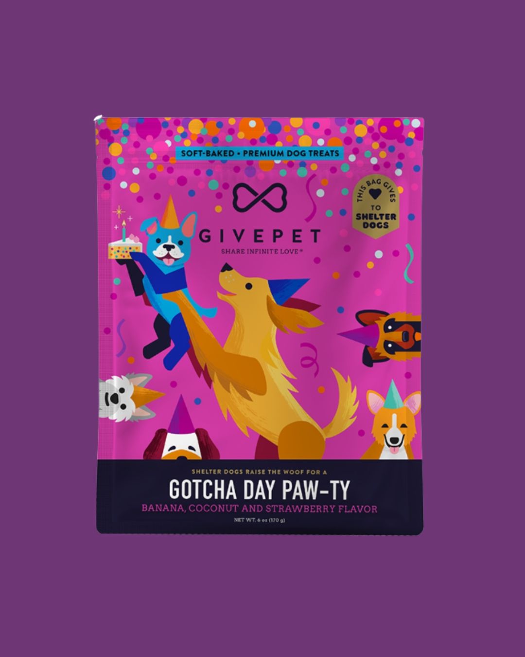 Gotcha Day Paw-ty Dog Treats 6oz