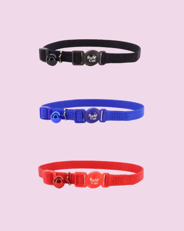 Coastal SafeCat- Breakaway Collar with Bell black