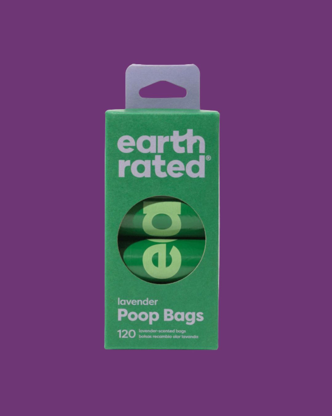 Earth Rated- Lavendar Scented Poop Bags- 8 Rolls- 120ct