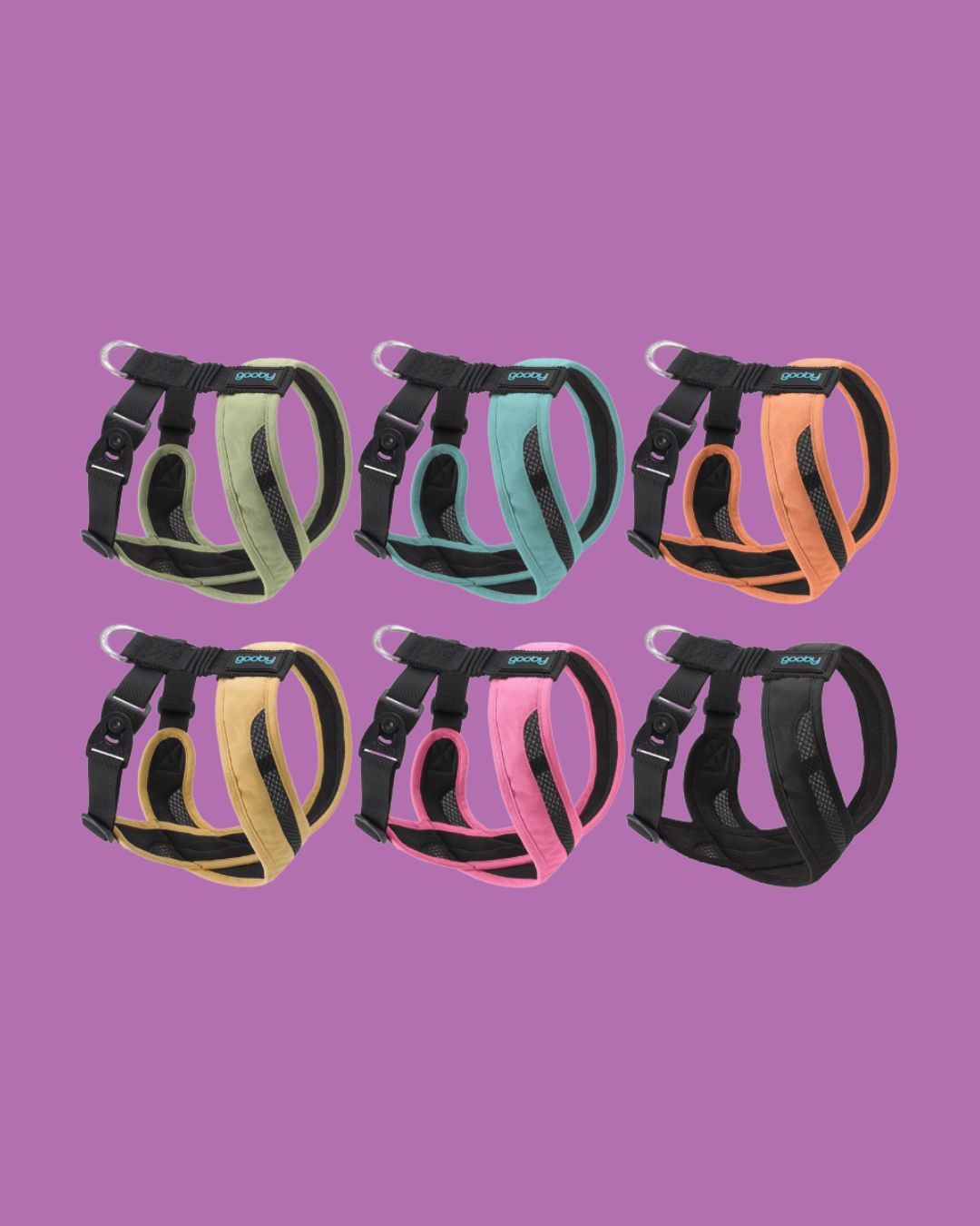 Gooby - Escape Free Comfort X One Harness / Black, Color: Black, Size: XS