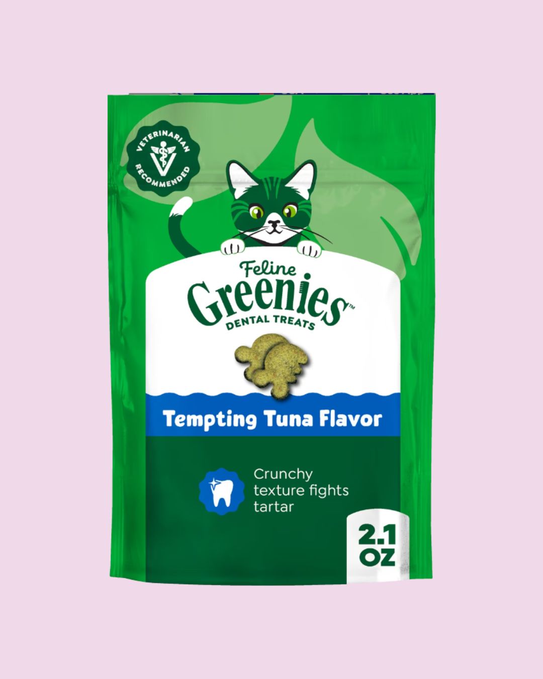Feline Greenies- Dental Treats Tempting Tuna 2.1oz