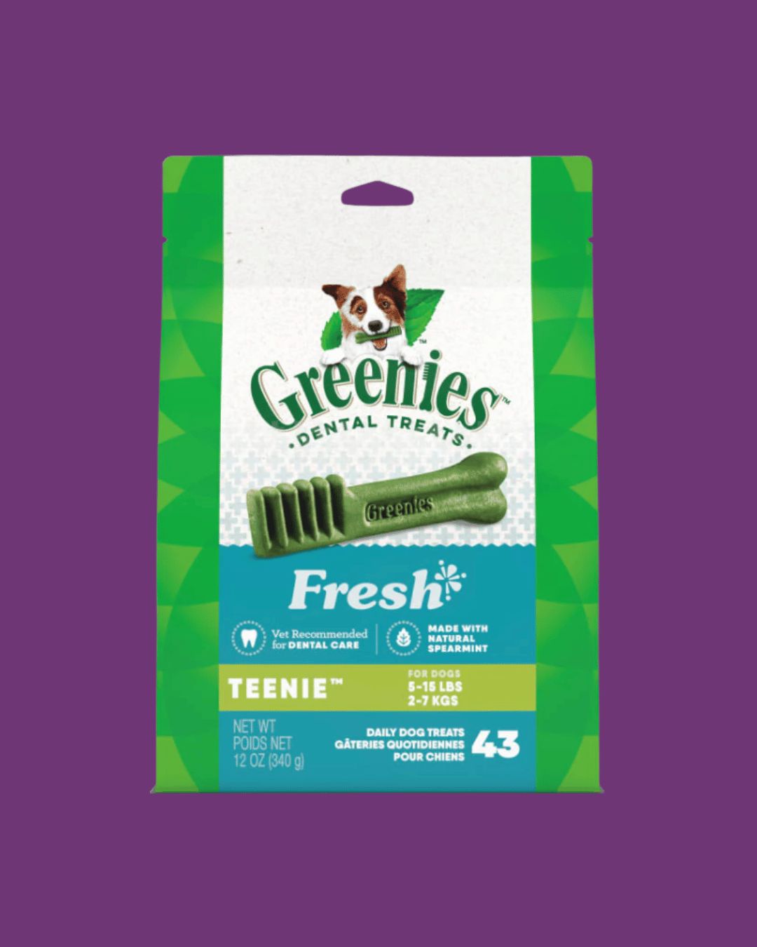 Greenies- Dog Dental Treats- Fresh- Teenie 43pk