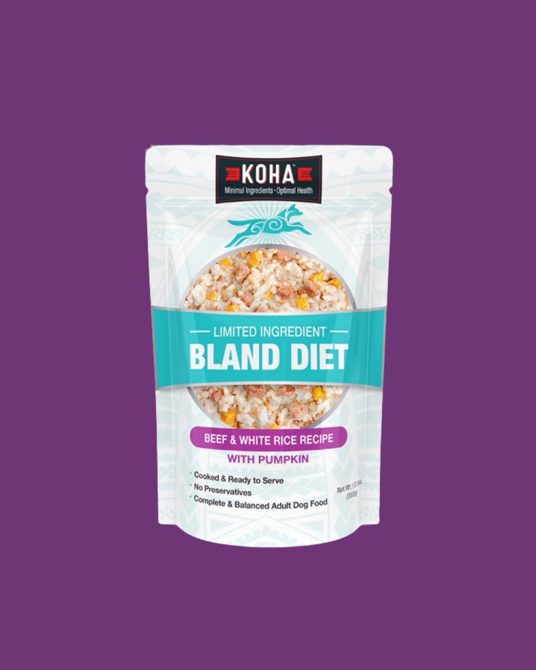 KOHA- DOG BLAND DIET BEEF &amp; RICE 12.5OZ