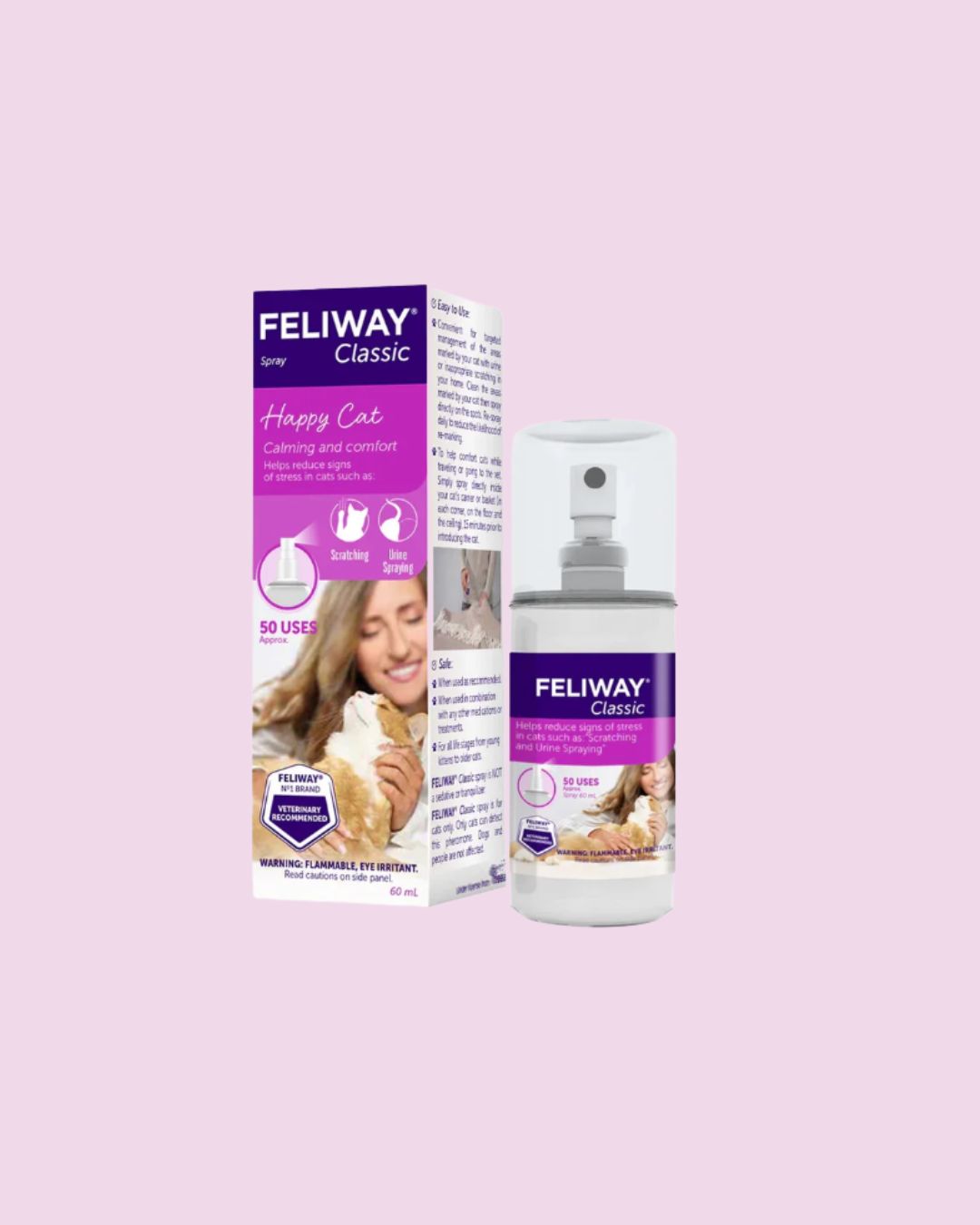 Feliway Classic- Happy Cat Calming and Comfort Spray 2floz