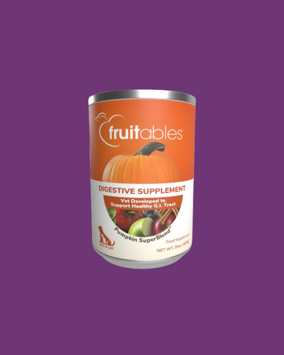 Fruitables - 15oz Pumpkin Digestive Supplement Can