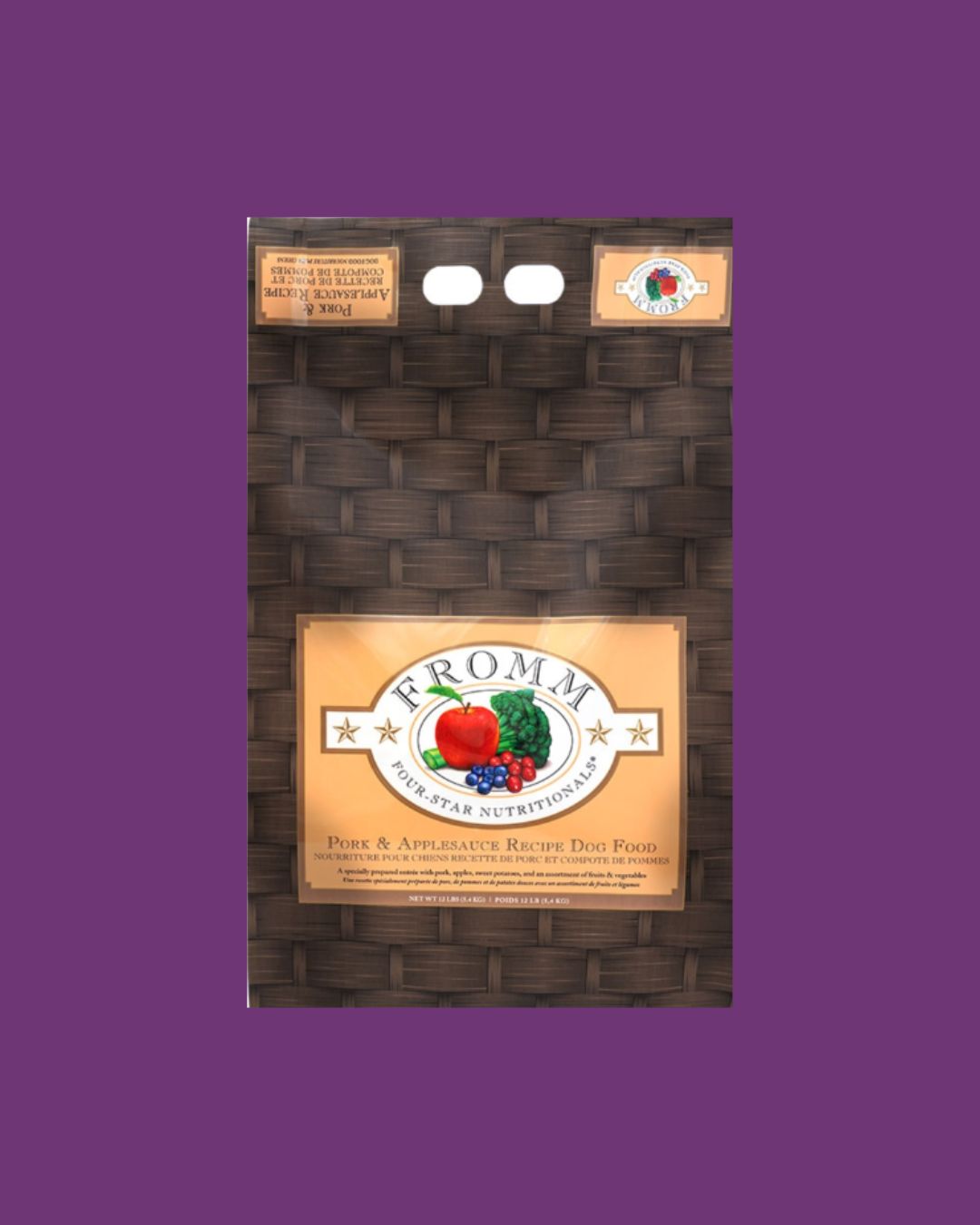 Pork and Applesauce Dry Food, Size: 4 pound
