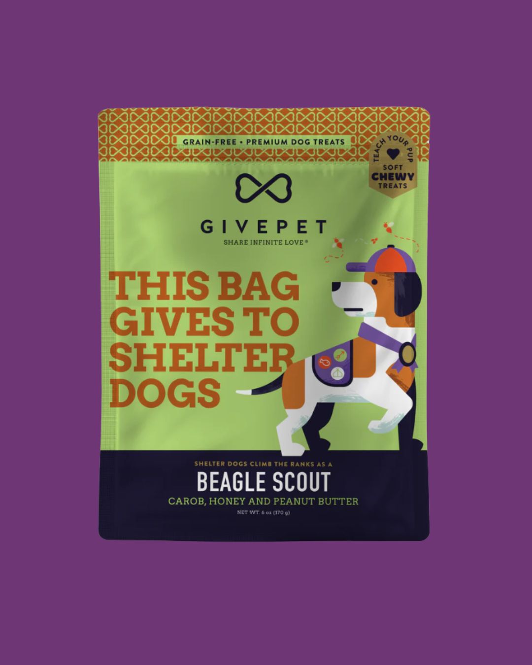 GivePet- Beagle Scout Dog Treats 6oz