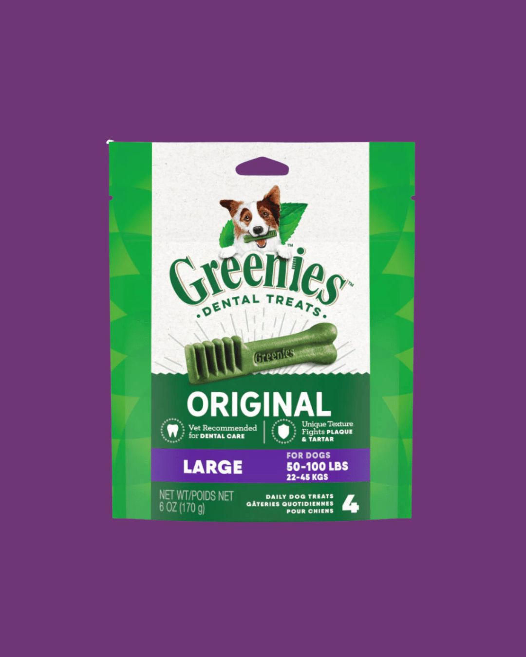 Greenies- Dog Dental Treats- Original- Large 4 pack
