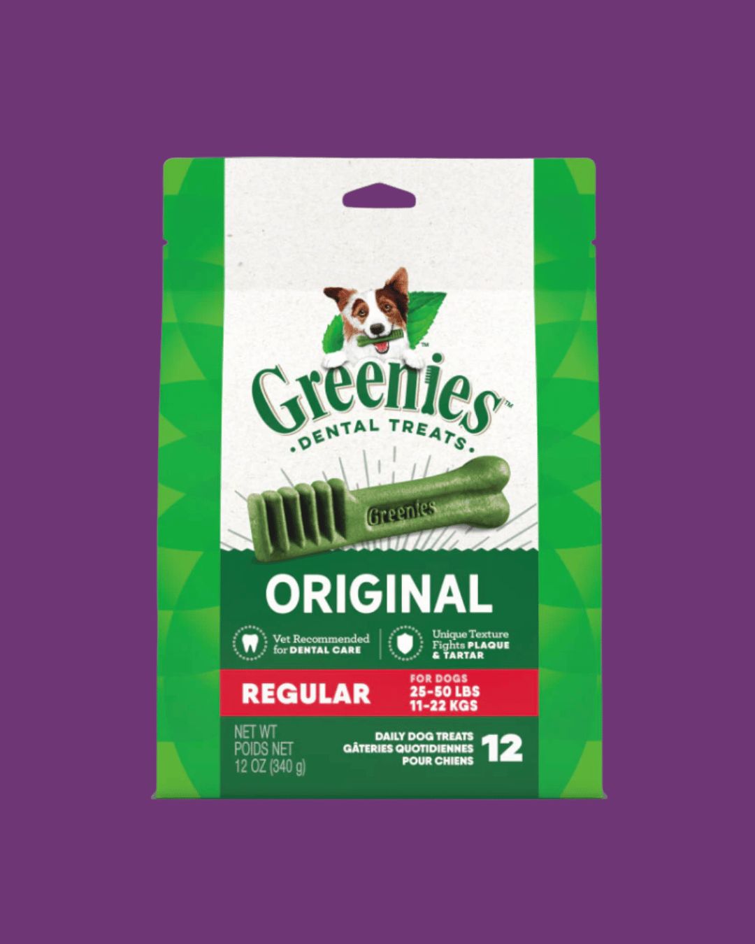 Greenies- Dog Dental Treats- Regular 12-pack