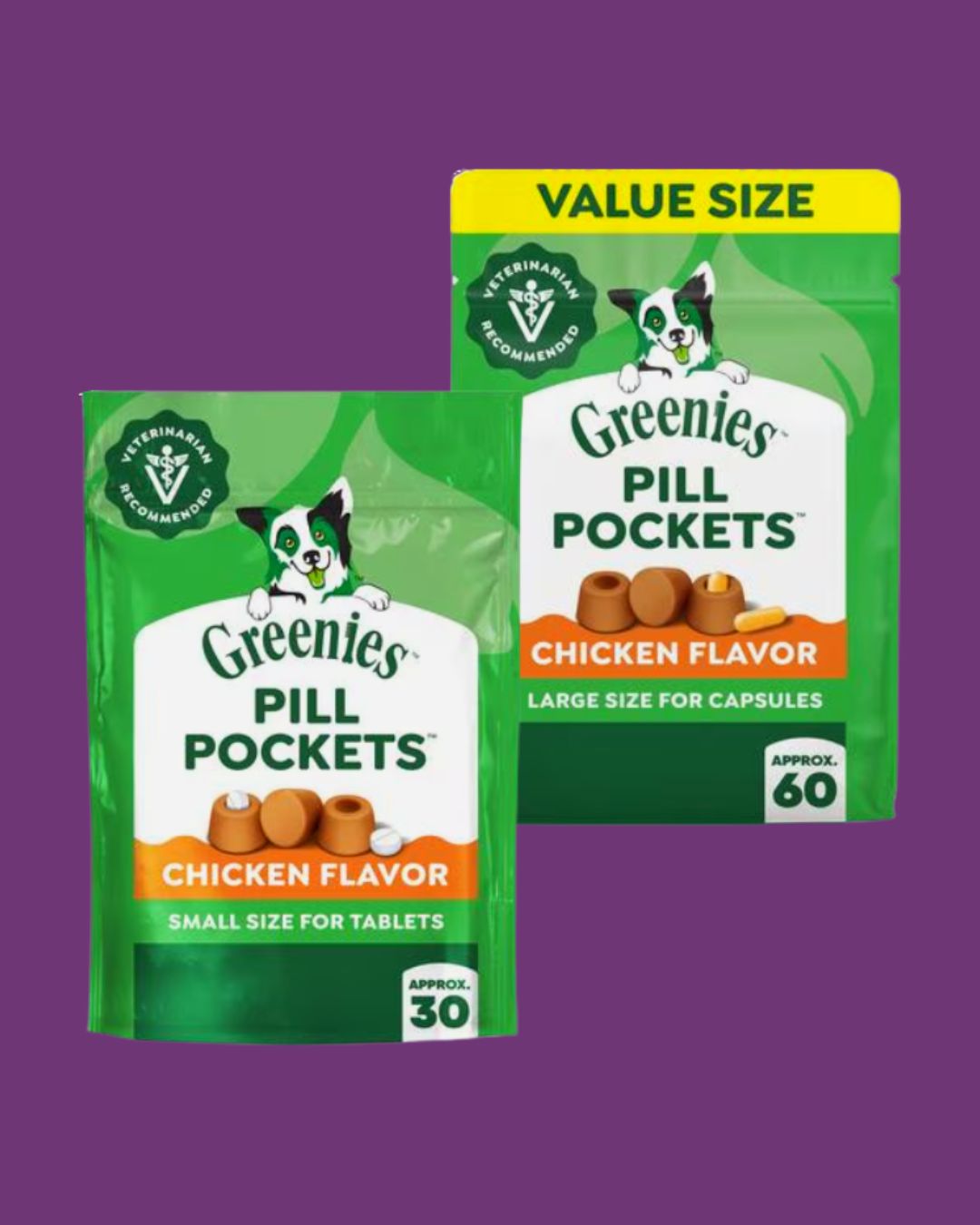 Greenies Pill Pockets- Chicken Flavor Value 60-pack 15.8oz
