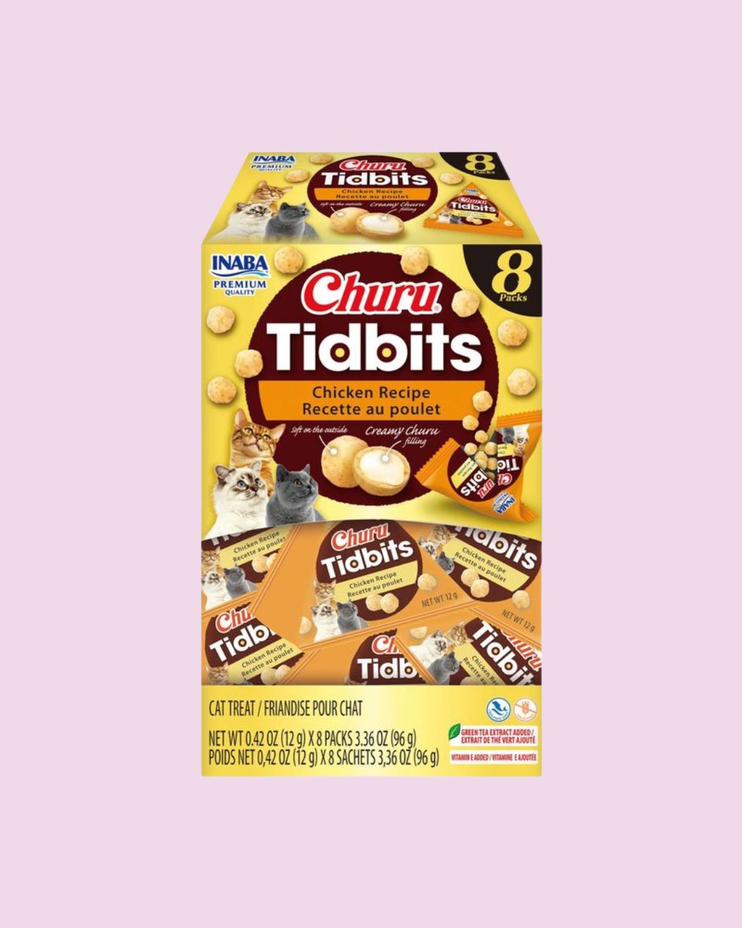 Churu Tidbits- Chicken Recipe Cat Treats 8pk
