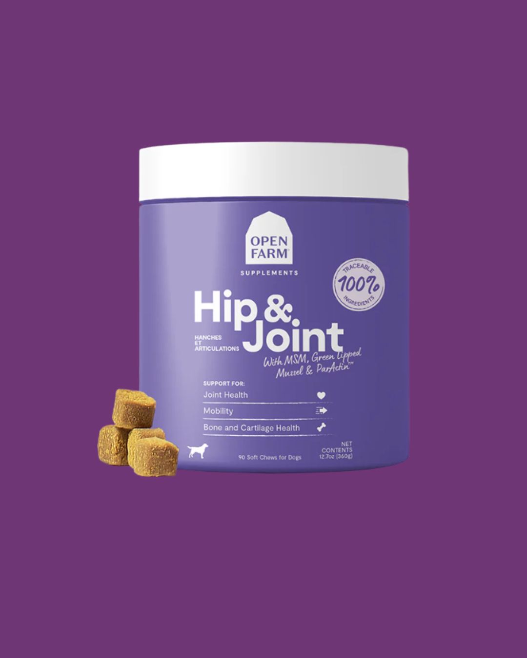Open Farm- Hip and Joint Dog Chews 90ct