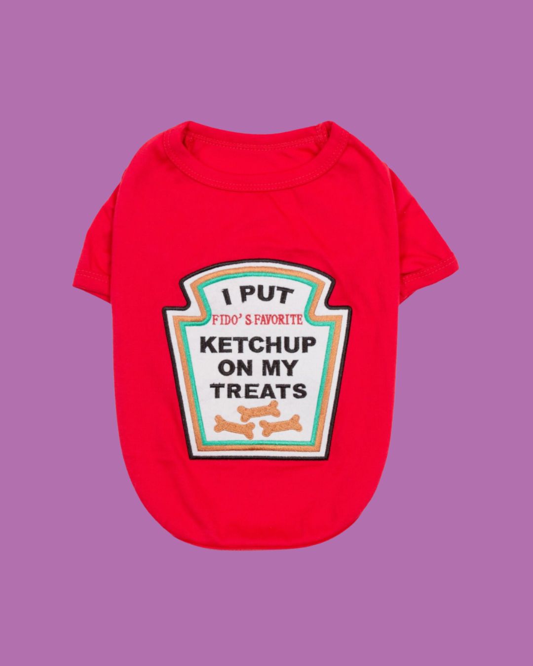 Parisian Pet- Ketchup Costume Shirt, Size: L