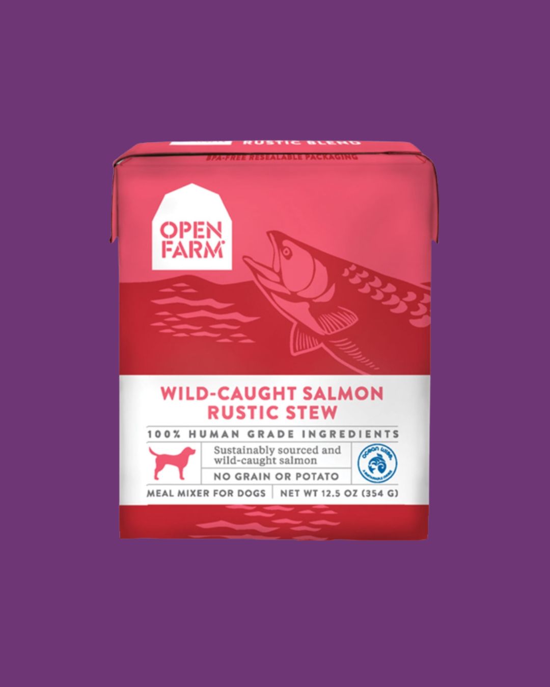 OPEN FARM- DOG GRAIN FREE STEW WILD SALMON 12.5OZ