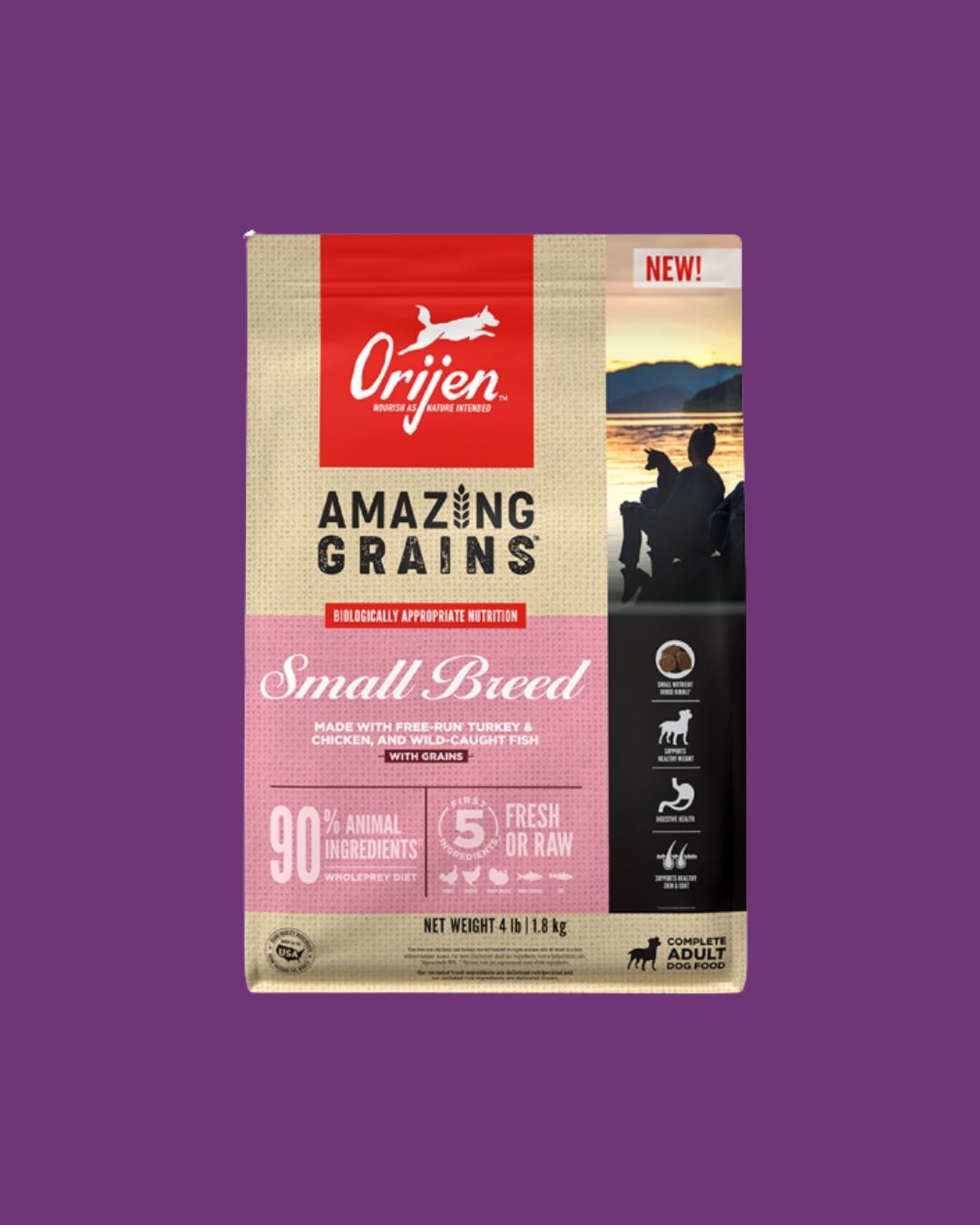 ORIJEN- DOG AMAZING GRAINS SMALL BREED 10lb
