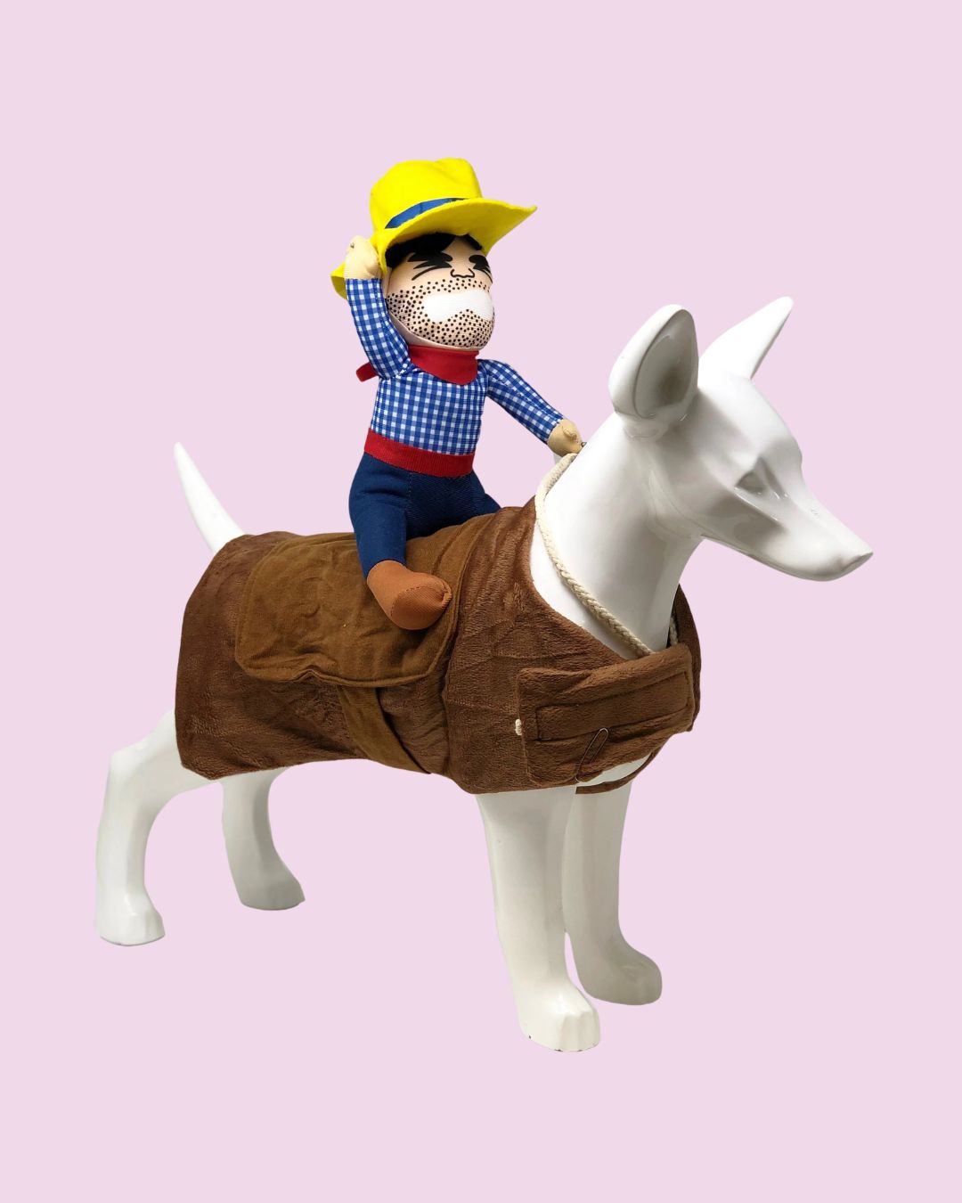 Pet Life 'yeepaw' Cowboy Pet Holiday Dog Costume Medium