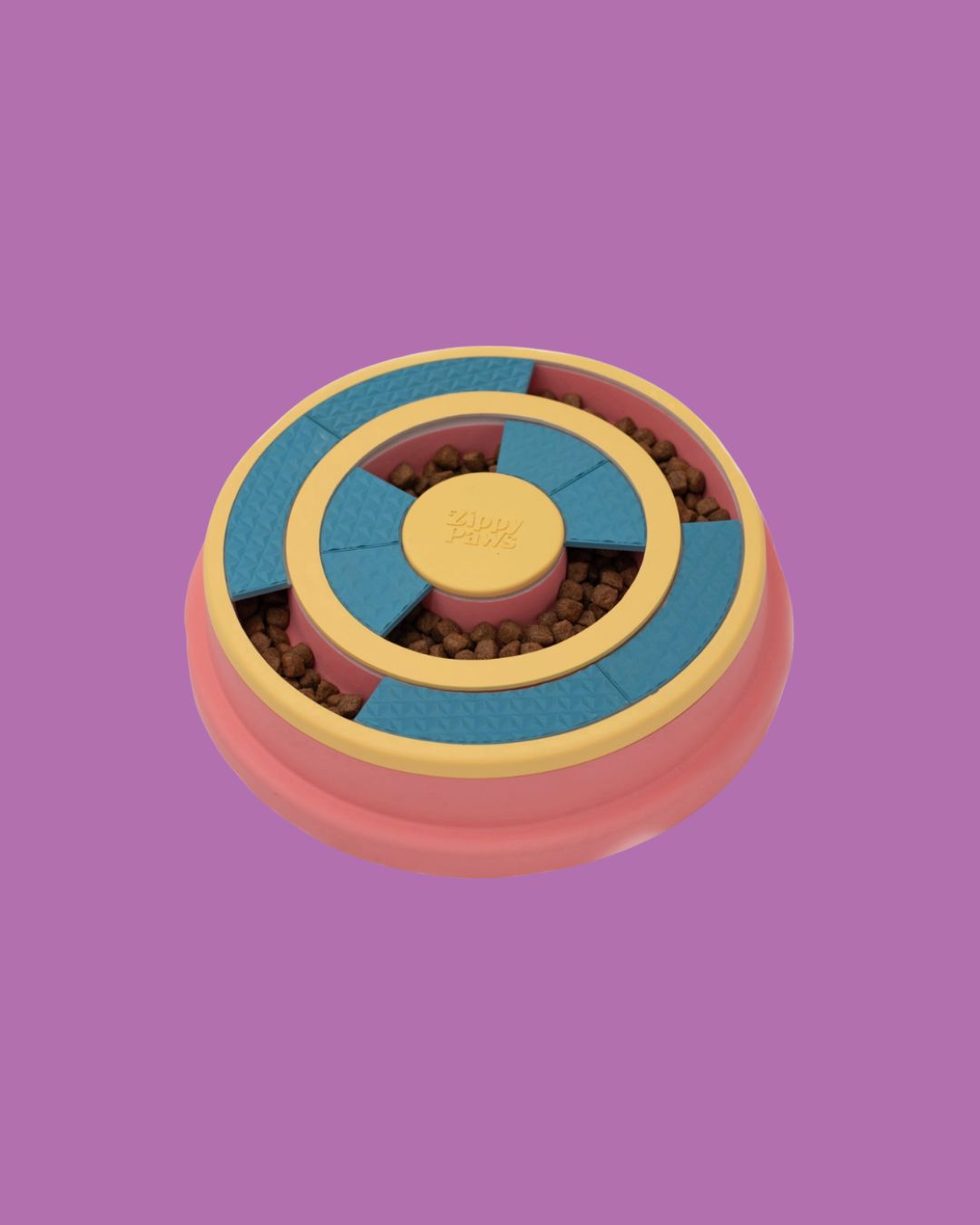 Smartypaws Puzzler Feeder Bowl - Wagging Wheel - Dog Toy