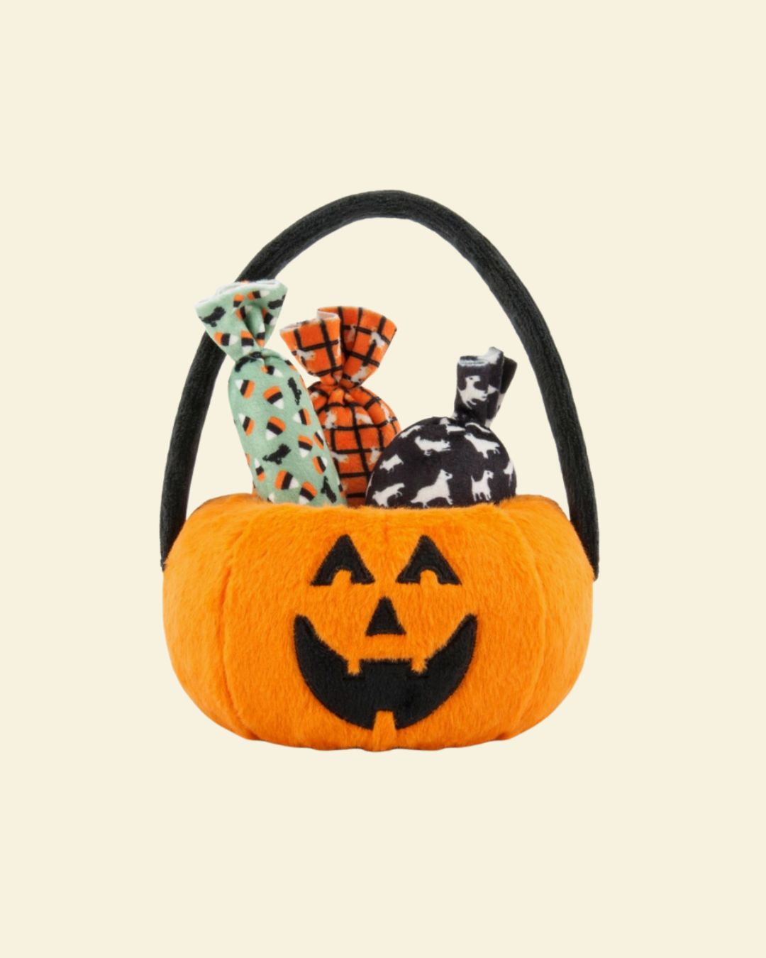PLAY- Howl-o-ween Pumpkin Basket Dog Plush