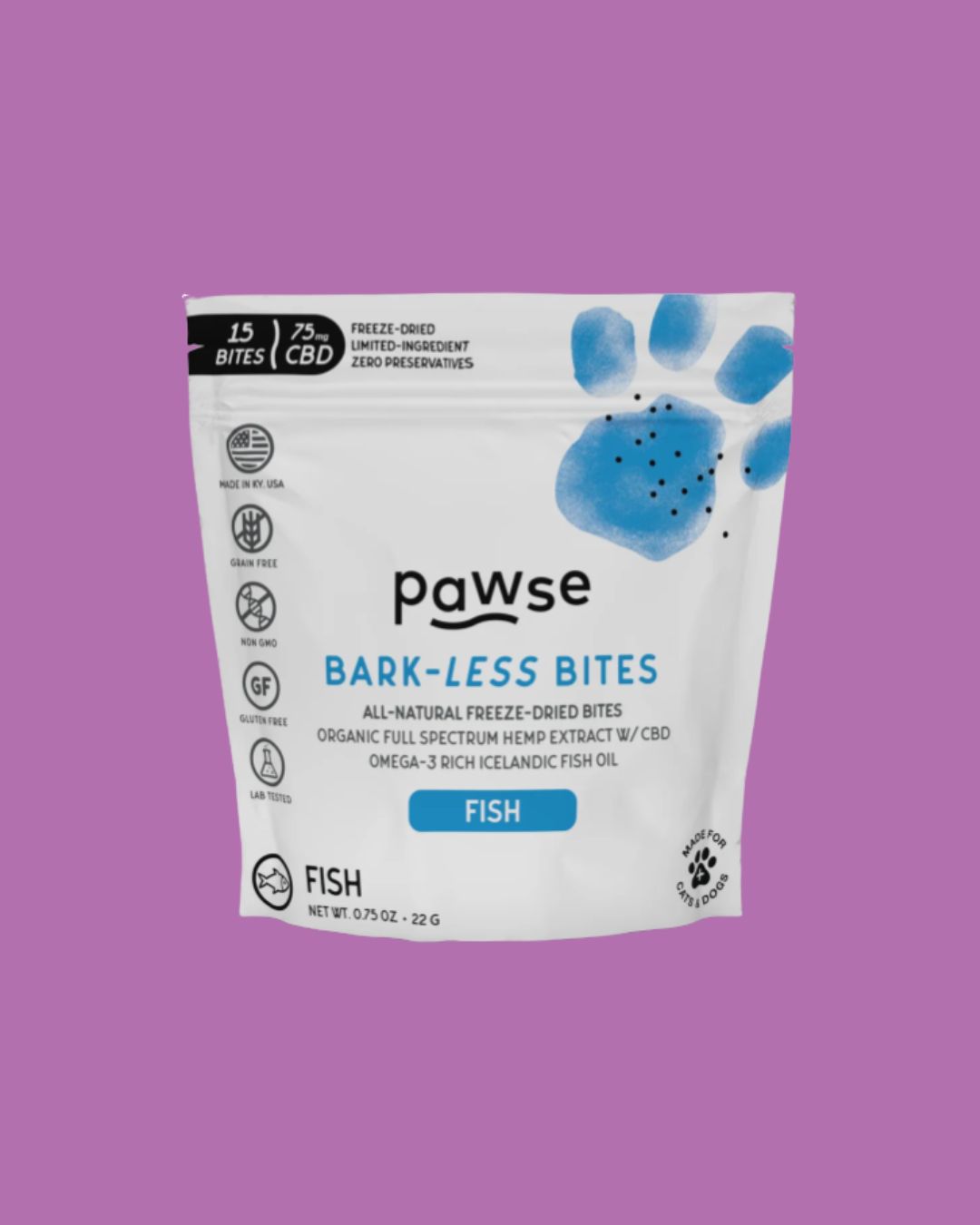 Pawse - Bark-Less Bites - Catfish 75mg