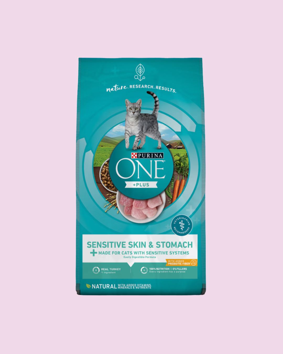 Purina One +Plus- Sensitive Skin and Stomach Cat Food 3.5lb