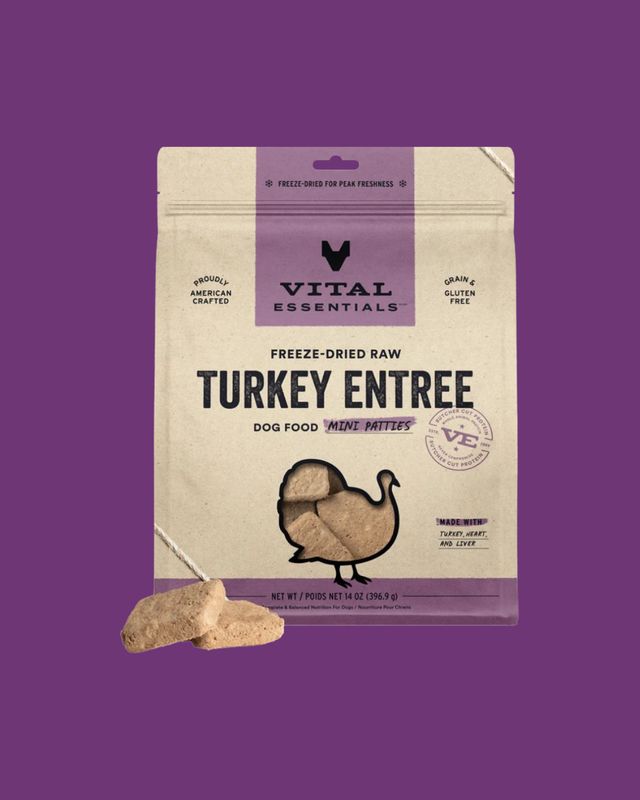 Vital Essentials - Freeze-Dried 14oz Dog Turkey Mini Patties
