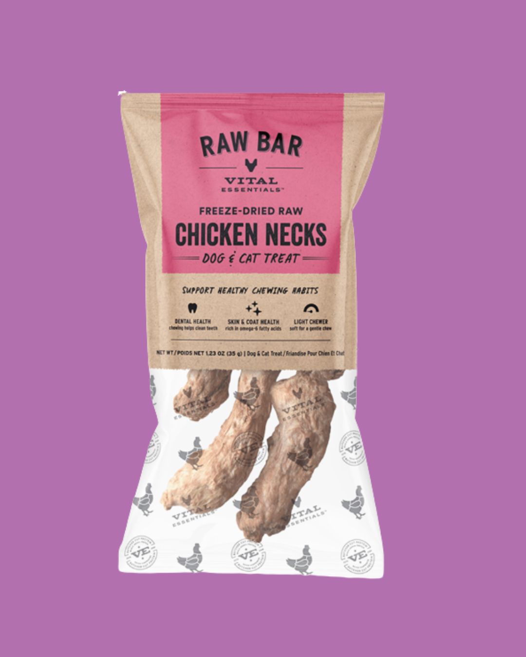 Vital Essentials- Raw Bar FD Chicken Necks 1.23oz